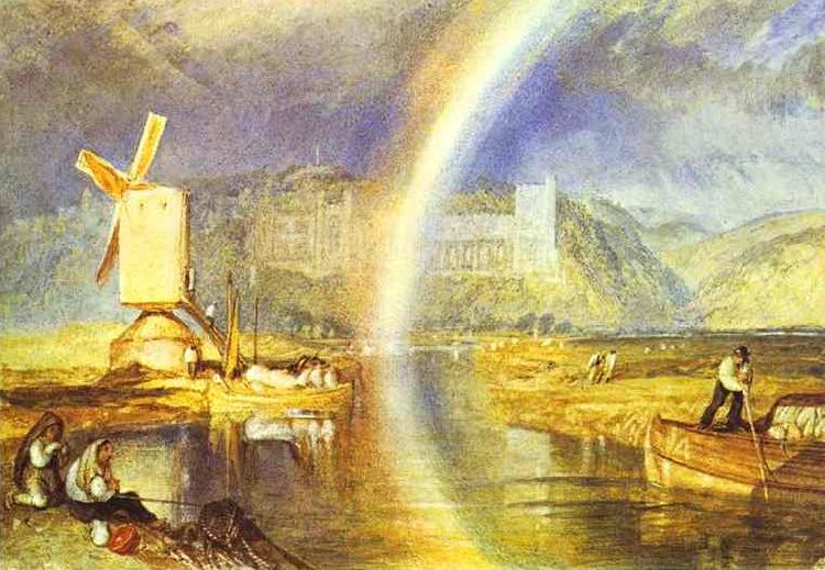 J.M.W. Turner Arundel Castle, with Rainbow. Spain oil painting art